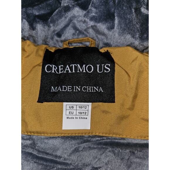 NWT! CREATMO US Sherpa Parka Winter Coat Puffer Youth Size 10-12 - Picture 6 of 9